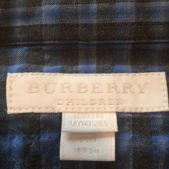 Burberry Shirts & Tops Burberry Shirt For 2m Old Baby Boy Poshmark